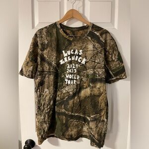 Lucas Zelnick Tour Merch Shirt in Camo
